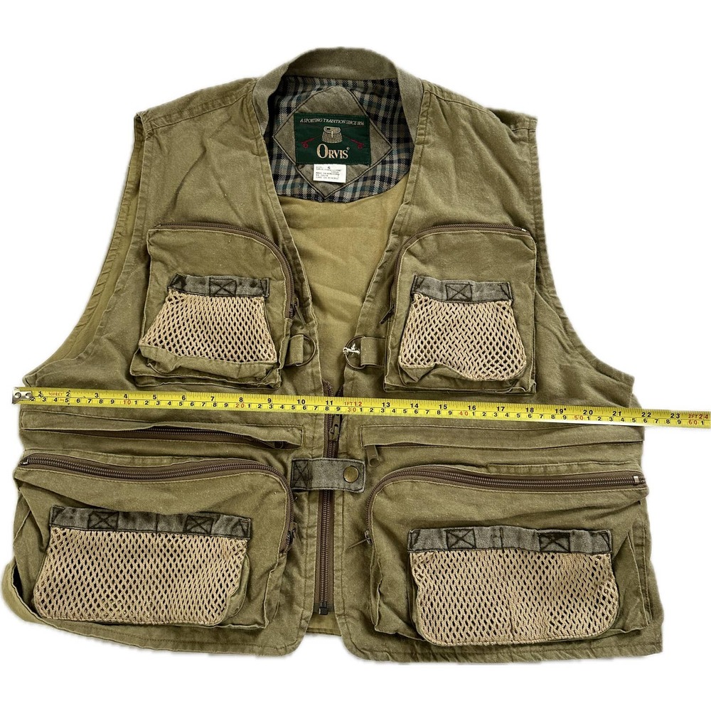Vintage 80s 90s Orvis Fishing Safari Small Vest VTG - Picture 5 of 6